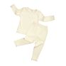 Ktfs Korean Baby Kids Boys Clothing Sets Long Sleeve Autumn Child Pajamas Cloths Ribbed Knitted Cotton Toddler Clothing Sets