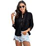 Lace Collar Stitching Blouse Women Spring Slim White Color Blouse Crop Short Tops Outerwear