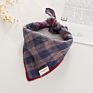 Large Pet Scarf Pet Bandana for Dog Cotton Plaid Washablebow Ties Collar Cat Dog Scarf Accessories