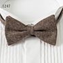 Last Design Mens Tuxedo Wool Bow Ties for Men Handmade