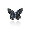 Latest Design Blue/Red Crystal Butterfly Brooch Pin for Women