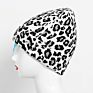 Leopard Print Style Beanie Hat plus Velvet Warm Ladies Hat Outdoor Ski Hat