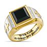Letter Ring Man Style Stainless Steel F Word Punk Style Letters Initials Rings