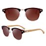 Logo Gafas Promotion Wood Bamboofashion Uv400 Women Plastic Sun Glasses Sunglasses