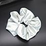 Lovely Silk Hair Scrunchies Fabric Hair Accessories Solid Color Rubber Band Satin Hair Scrunchies