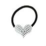 Lower Stock Women Hair Accessory Black Elastic Tie Heart Hair Rope