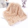 Lowest Price Super Cozy Wool Blanket Plaid Chunk Knit Faux Fur Throw Blanket Bed Mink Fleece