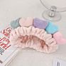 Lrt Lastest Girls Plush Elastic Headband Cosmetic Love Heart Face Wash Makeup Headband for Women