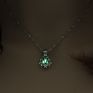 Luminous Bead Necklace Multicolor Hollow Lotus Creative Pendant Necklace