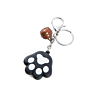 Luxury Bag Charm Keychain Pet Claw Cat Dog Paw Series Key Chain Cartoon Stereo Soft Car Pendant Bag Pendant Small Bell Keychain