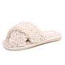 Luxury Classic Colorful Home Faux Fur Cross Band Slippers for Women