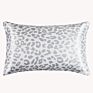 Luxury Queen Size Leopard Print Satin Pillow Covers with Envelope Closure