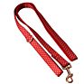 Luxury Red round Dots Dog Collar and Leashes Bow Tie Dog Cat Necklace with Metal Buckle for Pet Gifts