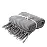 Luxury Throw Blanket Woven Knit Blanket Cozy 100% Cotton Decorative Blanket with Tassels for Couch Bed Sofa 130X170Cm