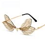 Luxury Women Rimless Butterfly Shaped Frames Sunglasses Sun Glasses