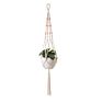 Macrame Plant Hangers Indoor Different Size Hanging Planter Basket Flower Pot Holder with Beads Hand-Woven Flower Pot Holders