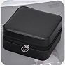 Makeup Leather Jewelry Travel Display Case Organizer Mirror Storage Box with Zipper Portable Jewellery Bracelet Ring Box