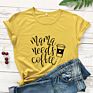 Mama Needs Coffee T-Shirt Funny Tired Mom Tshirt for Women