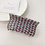 Memphis Style Novelty Square Gripper Large Simple Retro Gripperhair Claws From