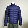Men's Navy Blue Light Water Resistant Nylon Duck down Puffer Jacket Coat