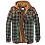 Mens Plaid Thick Casual Jacket