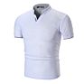 Men's Slim Solid Color Stand Collar Polo T-Shirts