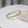 Moge Non Tarnish Jewelry Honeycomb Hexagon Geometric Goldplated Bracelet Clear Stainless Steel Bangles Women