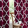 Morocco Room Darkening Window Drapes Printed Blackout Curtain Set with Grommets for Living Room and Bedroom