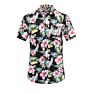 Most Hawaii Short Sleeve Flower Printing Shirt Cotton Beach Mans Shirts