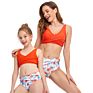 Mother Daughter Swimwear Bikini Bathing Swimming Suit Beachwear Family Matching Mom Kid Clothes