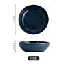 Multiple Color Modern Tableware Dessert Pasta Dishes Stoneware Red Plates for Restaurant