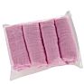 Muslin Blanket Happyflute 4Pcs/Pack Muslin Baby Bibs Cotton 2 Layer Burp Cloth Cute Scarf 60*60Cm