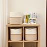 Natural Cotton Rope Storage Baskets round Woven Basket Home Decoration Laundry Hamper Rope Basket with Handles