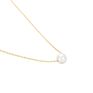 Necklace Minimalist Simple Jewelry 316L Stainless Steel 4Mm Pearl Pendant Choker Necklace