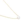 Necklace Minimalist Simple Jewelry 316L Stainless Steel 4Mm Pearl Pendant Choker Necklace