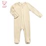 Newborn Baby Autumn Clothes Ribbed Footie Rompers Infant Rib Footie with Mitten & Zipper