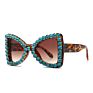 Newest Butterfly Cat Eye Sun Glasses Luxury Designer Shades Oversized Rhinestone Sunglasses Women