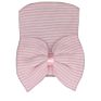 Newest Cute Newborn Baby Girl Comfy Bowknot Hospital Cap Beanie Hat Knitted Striped Baby Girl Caps Beanie Toddler Hats
