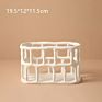 Nordic Morandi Resin Hollow Fruit Tray Bowls Living Room Table Creative Home Decoration Hotel Storage Fruit Basket