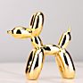 Nordic Resin Dog Crafts Electroplating Balloon Dog Sculpture Home Decorations Modern Living Room Desktop Animal Decor Ornament