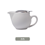 Nordic Simple Style Matte Glaze Design Include Tea Strainer Porcelain Tea Pot with Stainless Steel Cover