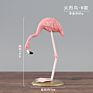 Nordic Style Home Living Room Desktop Garden Statue Metal Art Resin Ornaments Crafts Pink Yard Flamingo Decoration