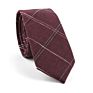 Novelty Formal Dark Color Stripe Check Cotton Business Neck Ties for Gentlemen