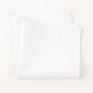 Novelty Mens Solid White Color 100% Cotton Pocket Square