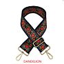 Nylon Bag Strap Woman Colored Straps Shoulder Bag Adjustable Embroidered Belts Straps for Crossbody