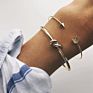 Open Watch Bracelet Set 5Pcs/Set Gold Chain Moon Leaf Crystal Geometry Women Charm Cuff Beach Jewelry Drop Shipping P