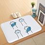 Personalized Cat Paw Print Kitchen Anti-Skid Door Mat
