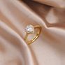 Personalized Stackable Cubic Zirconia Peach Heart Engagement Wedding Promise Toppik Accessories Love Knot Pinky Joint Ring