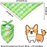 Pet Washable Triangle Plaid Pet Bandanas Adjustable Dog Cat Bibs Scarf Bandana