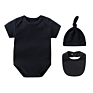 Plain Color Newborn Clothing Set 100% Cotton Kimono Baby Romper Sets Side Open Infant Bodysuit